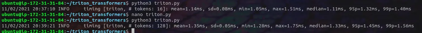 Benchmark ONNX Runtime + Triton inference server