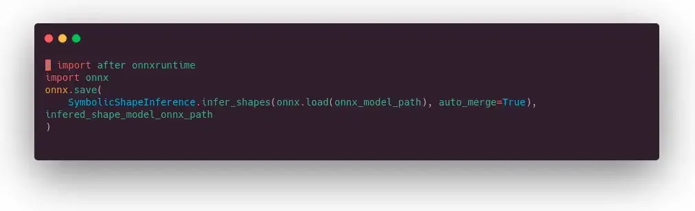 ONNX shape inference code