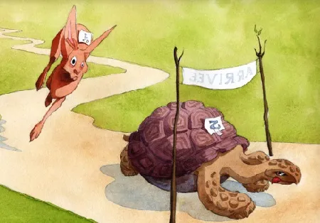 The hare and the tortoise